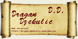 Dragan Džekulić vizit kartica